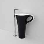 Свободно Стоящ Умивалник CUP Черен Гланц